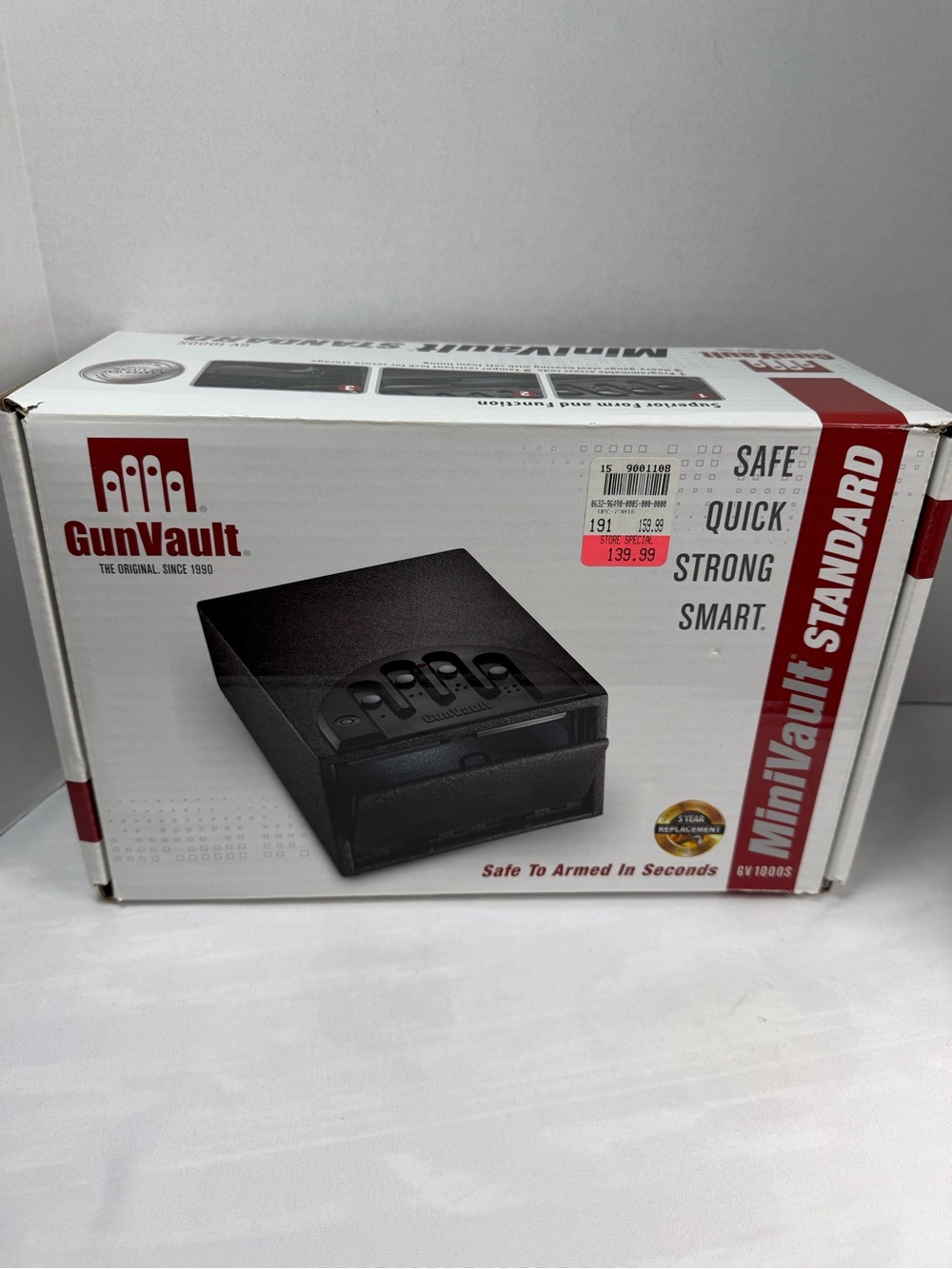Gun Safe GunVault  MiniVault GV1000S Electronic Keypad Gun Safe Brand New Unused